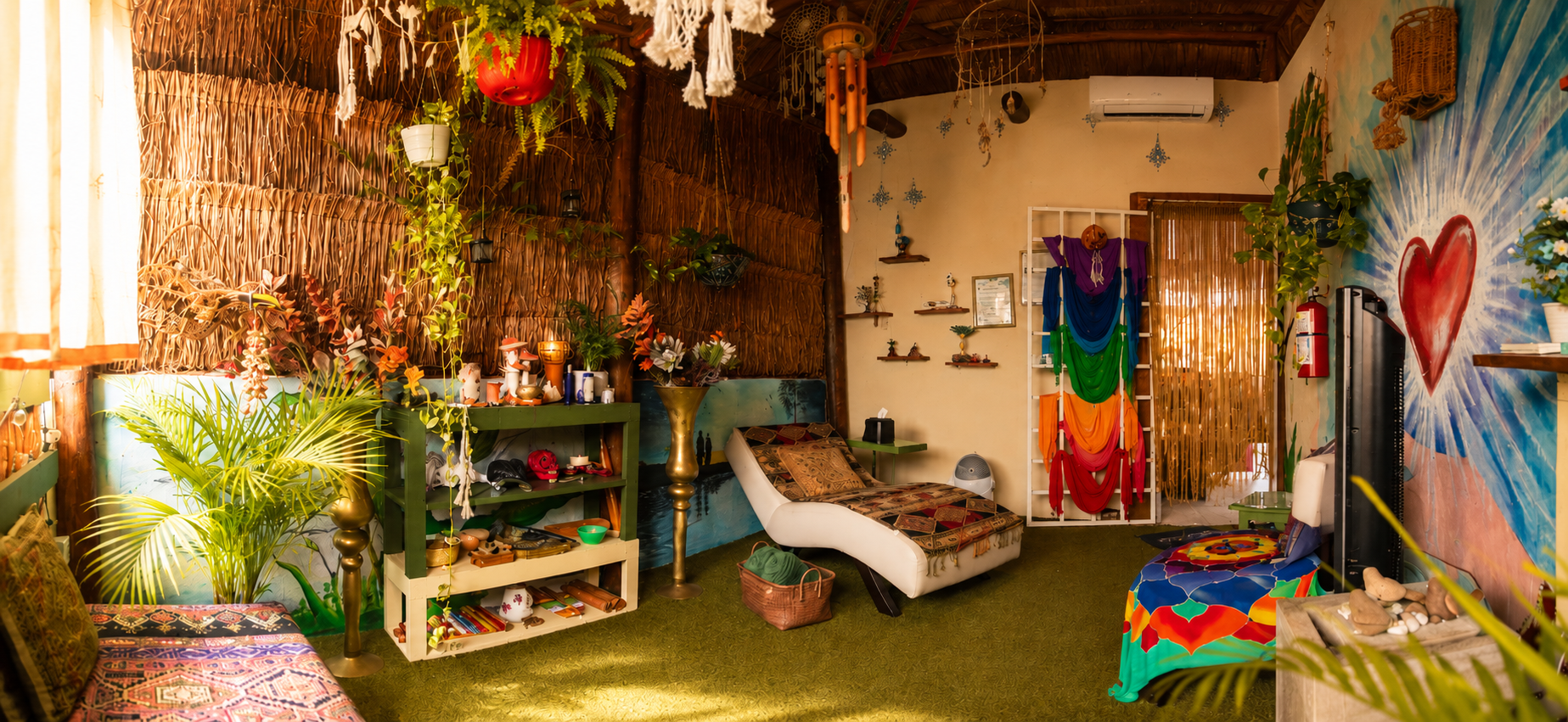 Common area at Ahal Iboga, Playa del Carmen